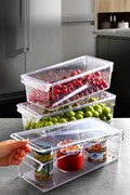 Комплект органайзери за хладилник (3 броя), цвят Прозрачен