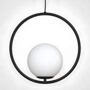 Пендел- СТЪКЛЕНА топка G110-1W BLACK WHITE