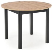 Трапезна маса CALMIO дъб artisan/черен