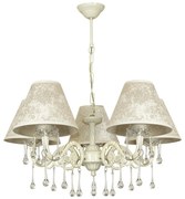 Полилей ВИКТОРИЯ, крем, абажури Галата Екрю, 5xE27