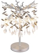 Globo 64138TS - настолна лампа QUEENA 3xE14/40W/230V сребриста