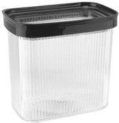 Horecano - Пластмасова кутия за съхранение правоъгълна 1,5л 15,8x10xh15,4см антрацит HOME-(32102А)