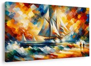 Картина на платно – Платноходка в слънчева светлина