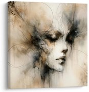 Картина на платно – Меланхолична абстракция на жена