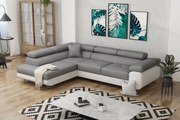 Ъгъл диван Antony-Left-White - Gray
