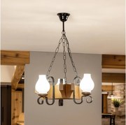 Brilagi - Пендел QUEEN 3xE14/40W/230V бук/орех