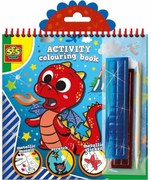 Картини за Оцветяване SES Creative Activity Colouring Book 3 в 1 Тетрадка