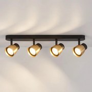 Brilagi - точково осветително тяло NUGGET 4xGU10/30W/230V черно/златно