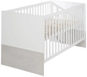 Детско легло в бяло и светлосиво 70x140 cm Julia - Roba