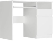 Модерно писалище с шкаф 90x50 cm - различни цветови варианти Бял