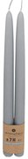 Свещи без аромат atmosphera Hugo, 30 cm, 2 бр - Тъмносив