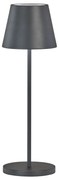 Черна LED затъмняваща се настолна лампа с метален абажур (височина 34 cm) Cosenza 2.0 – Fischer &amp; Honsel