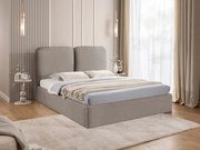 Облегнато легло Heaven-Сребристо сиво-140 x 200