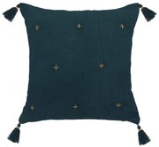 Декоративна възглавница atmosphera Gold, 40x40 cm - Син