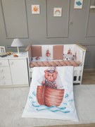 Babyhome Комплект за бебешко легло 60/120 см - мече
