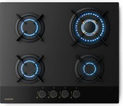 Klarstein Газов плот Goldflame Nano, 4 месингови котлона, Нано покритие, LPG/природен газ