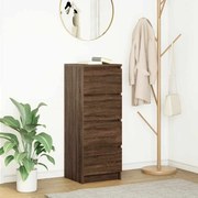 861703 vidaXL Сайдборд, кафяв дъб, 37,5x35x99 см, инженерно дърво