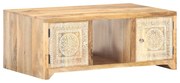 321801 vidaXL Маса за кафе, 90x50x35 cм, мангово дърво масив