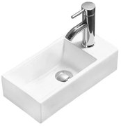 Mexen Inez плот мивка с ляво разположение 45 x 25 см, бяла - 21434500L