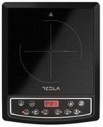 Индукционен котлон Tesla IC200B, 1500W, Керамика, Дигитален дисплей, 8 нива на мощност, 6 програми, Таймер, Черен