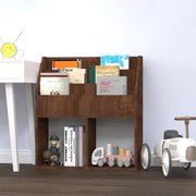 339528 vidaXL Етажерка за детски книжки, дъб, 71x30x78,5 см, инженерно дърво