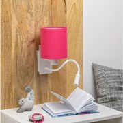 Brilagi - LED Аплик NUBILA 1xE27/25W/230V + LED/3W бял/розов