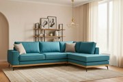Ъглов диван Pedro-Petrol-Right