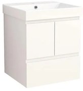 Конзолен PVC шкаф AMBROGIO-50 9048-50W+УМИВ. 5953W-51CM, Inter Ceramic, 61.5х51х46см