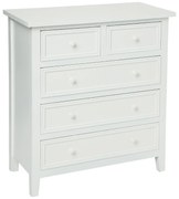 Скрин atmosphera Charm, 5 чекмеджета, MDF, 73x35x81 cm - Бял