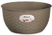 Stefanplast - Висяща кашпа панер Natural Line 30 см - беж