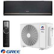 Инверторен климатик Gree Airy GWH18AVDXE-K6DNA1A, 18000 BTU, 35 м2, А+++, Wi-Fi, R-32, Черен