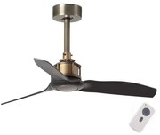 FARO 33429- Таванен вентилатор JUST FAN черен/златист д. 81 см + дистанционно управление