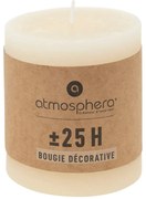 Свещ без аромат atmosphera Olia, Кръгла, 6.7x7 cm - Слонова кост