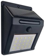 LED соларен стенен фенер 3W/3,7V 1200mAh IP44