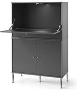 Тъмно сив шкаф за вино 89x76 cm Mistral 004 - Hammel Furniture