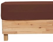 Еластичен чаршаф atmosphera Flora, 160x200 cm - Кафяв