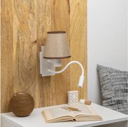 Brilagi - LED Аплик NUBILA 1xE27/25W/230V + LED/3W бял/кафяв