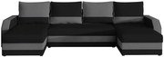 Ъгъл диван Marta-Black - Gray