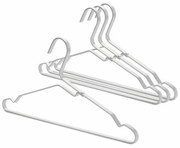 Комплект 4 бр закачалки за дрехи Brabantia Linn 1000824, Алуминий, Сив