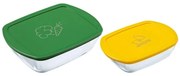 Комплект от 2 стъклени контейнери за храна PYREX 1,2/2,5 л