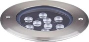 Ideal Lux- LED Лампа за алея FLOOR LED/12W/230V Ø 14 см CRI 90 IP67 хром