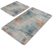 Синьо-сиви изтривалки за баня в комплект от 2 бр. 60x100 cm - Mila Home
