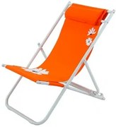 Плажен стол 3-позиционен Flower - Оранжев