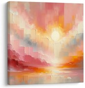 Картина на платно – Златно утро в цветове