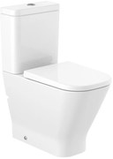 Тоалетна чиния за моноблок, Roca, A3421AC000 SQUARE, двойно оттичане, 37.5x65x44см