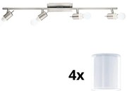 Eglo - LED точкови лампи MY CHOICE 4xE14/4W/230V хром/бяло
