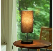 Aigostar - Настолна лампа с USB порт 1xE27/40W/230V черен