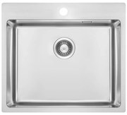 Deante ZPO_010B - Кухненска мивка OLFATO 50,5x55 см матов стомана