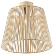 Japandi външна таванна лампа с бежово въже IP54 - Jayla