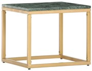 286437 vidaXL Кафе маса зелена 40x40x35 см естествен камък мраморна текстура